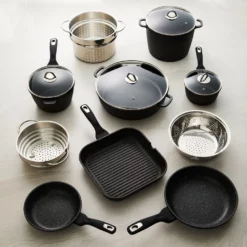 Baccarat Granite 10 Piece Cookware Set -Cookware Shop 1027926 BC GRANITE COOKSET 10PC 22