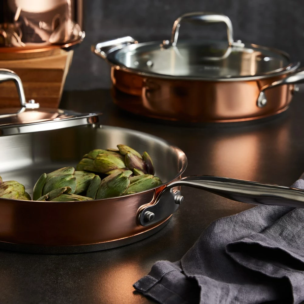 Baccarat Le Connoisseur 5 Piece Stainless Steel Cookware Set Copper 9 Baccarat Le Connoisseur 5 Piece Stainless Steel Cookware Set Copper - Image 7