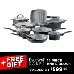 Baccarat STONEX2 10 Piece Non Stick Cookware Set