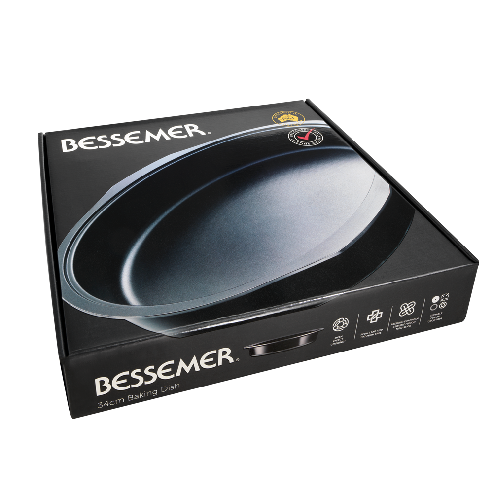 Bessemer Non Stick Round Baking Dish 34cm Ebony 10 Bessemer Non Stick Round Baking Dish 34cm Ebony - Image 8