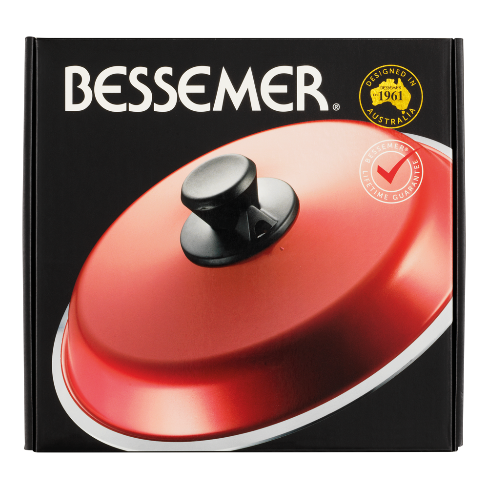 Bessemer Universal Lid 28cm Red 9 Bessemer Universal Lid 28cm Red - Image 7