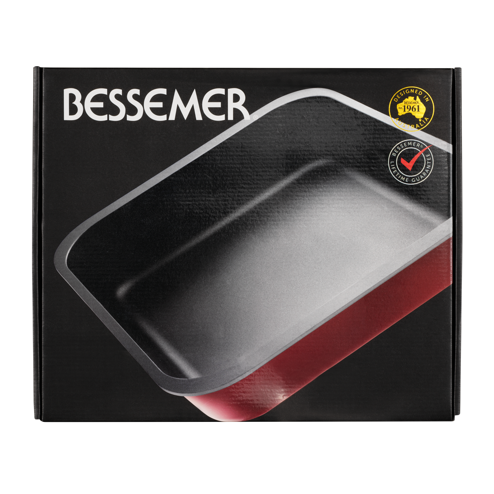 Bessemer Non Stick Roaster 40cm Red 8 Bessemer Non Stick Roaster 40cm Red - Image 6
