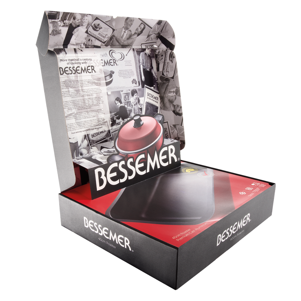 Bessemer Non Stick Roaster 40cm Red 6 Bessemer Non Stick Roaster 40cm Red - Image 4