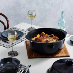 Bessemer Non Stick Casserole 37cm Ebony -Cookware Shop BES 1037712 4