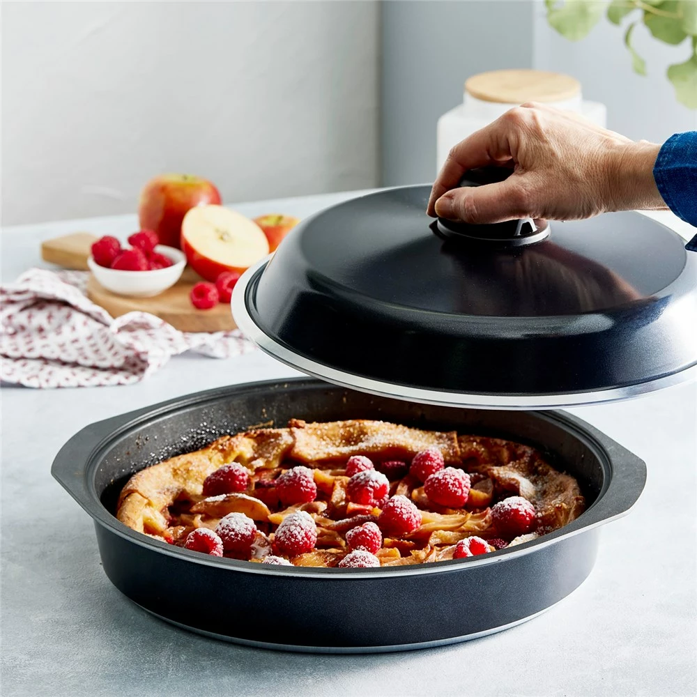 Bessemer Non Stick Round Baking Dish 34cm Ebony 6 Bessemer Non Stick Round Baking Dish 34cm Ebony - Image 4