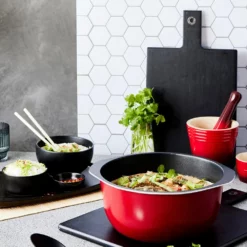 Bessemer Non Stick Casserole 28cm Red -Cookware Shop BES 1037735 4