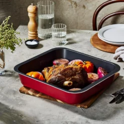 Bessemer Non Stick Roaster 40cm Red 10 Bessemer Non Stick Roaster 40cm Red -Cookware Shop BES 1037738 3