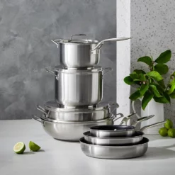 Cuisine::pro Diamond 9 Tri-ply Stockpot 24cm -Cookware Shop CP DIAM 9 TRIPLY GROUP20SHOT 02