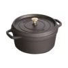 Staub Round Cocotte Black 28cm -Cookware Shop DKS 65019