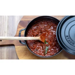 Staub Round Cocotte Black 28cm -Cookware Shop DKS 65019 2