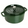 Staub Enamelled Cast Iron Round Cocotte 24cm Basil Green 3.8L