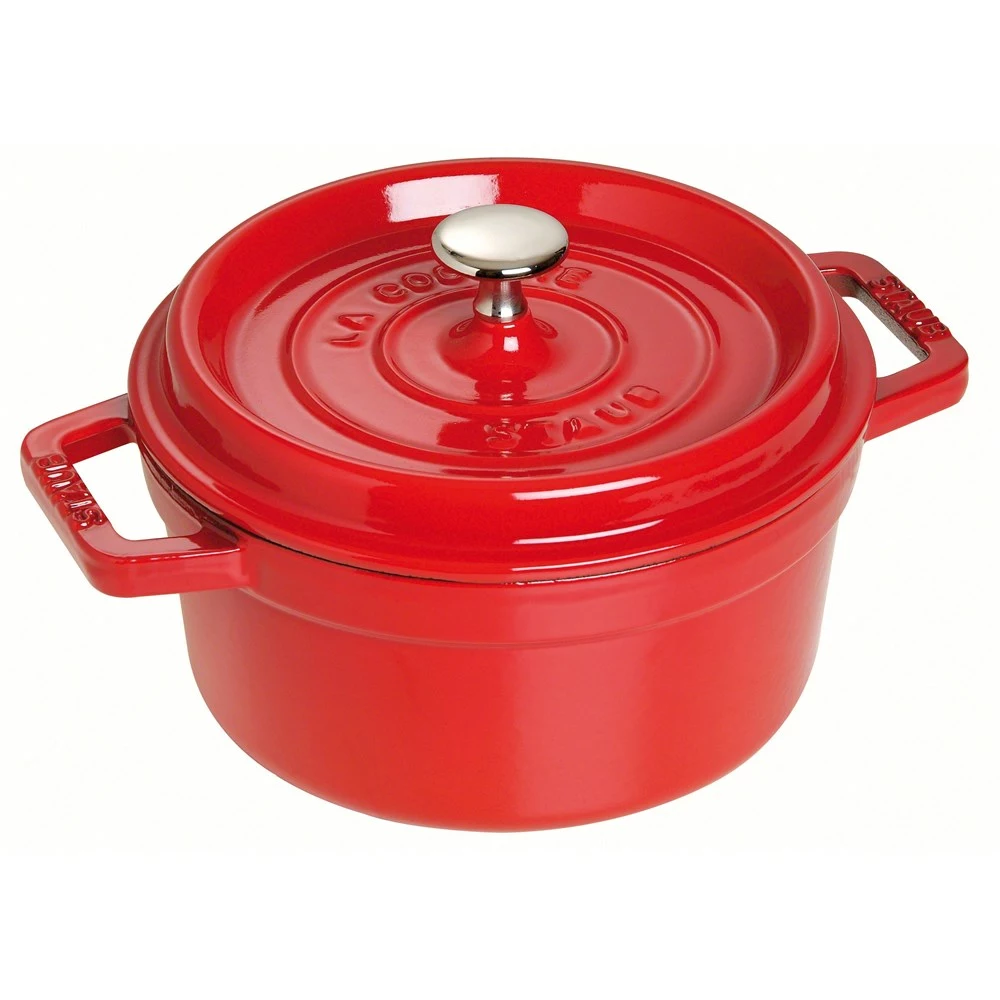 Staub Round Cocotte Cherry Red 26cm 3 Staub Round Cocotte Cherry Red 26cm