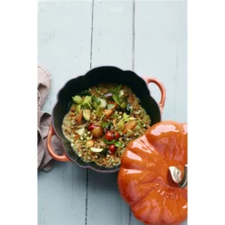 Staub Pumpkin Cocotte Cinnamon 24cm -Cookware Shop DKS 651501 4