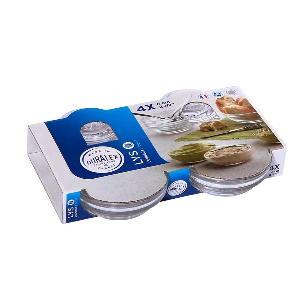 Duralex Lys Set Of 4 Stackable Bowls 6cm 3 Duralex Lys Set Of 4 Stackable Bowls 6cm