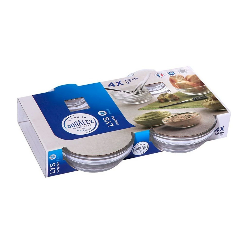 Duralex Lys Set Of 4 Stackable Bowls 7.5cm 7 Duralex Lys Set Of 4 Stackable Bowls 7.5cm - Image 5