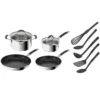 Tefal Illicio Stainless Steel Induction 4 Piece Set + Bonus Utensils