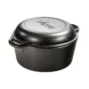 Lodge Logic Cast Iron Double Dutch Oven 5.2L -Cookware Shop HAL L8DD3