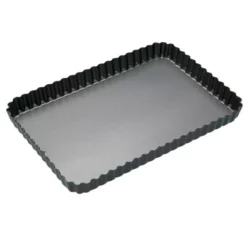 Soffritto Rectangular Loose Base Fluted Pan 31cm