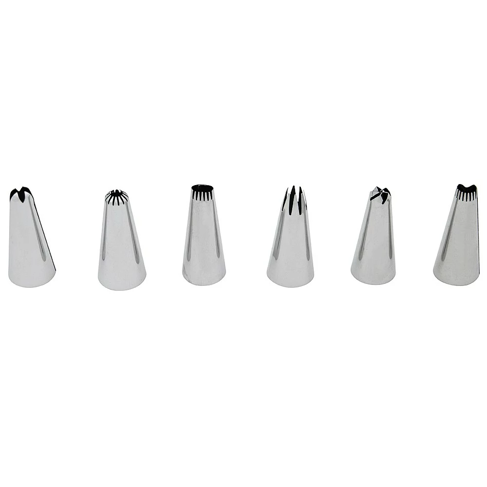 Soffritto Professonal Bake Stainless Steel Nozzle Set Of 6 4 Soffritto Professonal Bake Stainless Steel Nozzle Set Of 6 - Image 2