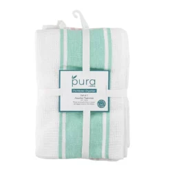 Scullery Pura Tea Towel Set Of 3 Pastel Stripes -Cookware Shop HIM 1030773 2
