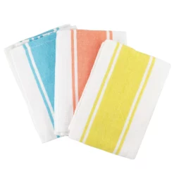 Scullery Pura Tea Towel Set Of 3 Bright Stripes