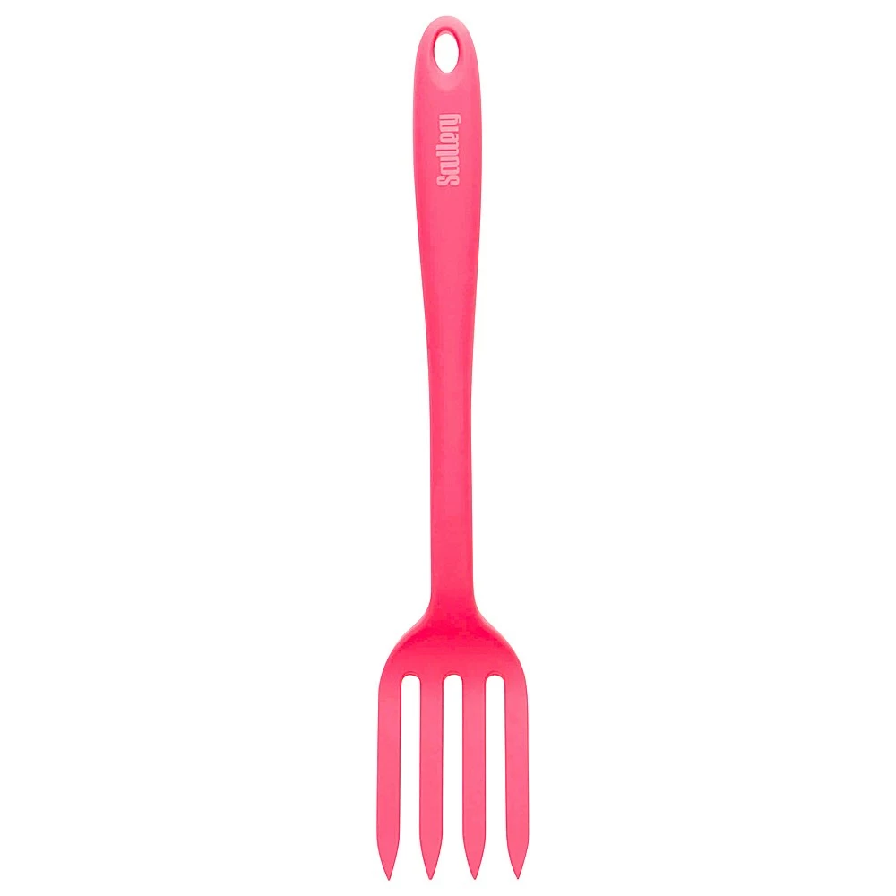 Scullery Kolori Silicone Fork Spatula 27.5cm Rose Pink 3 Scullery Kolori Silicone Fork Spatula 27.5cm Rose Pink
