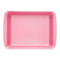 Soffritto Commercial Non-Stick Carbon Steel Rectangular Cake Pan 30 X 24 X 5cm Pink -Cookware Shop HIM 1033183 2