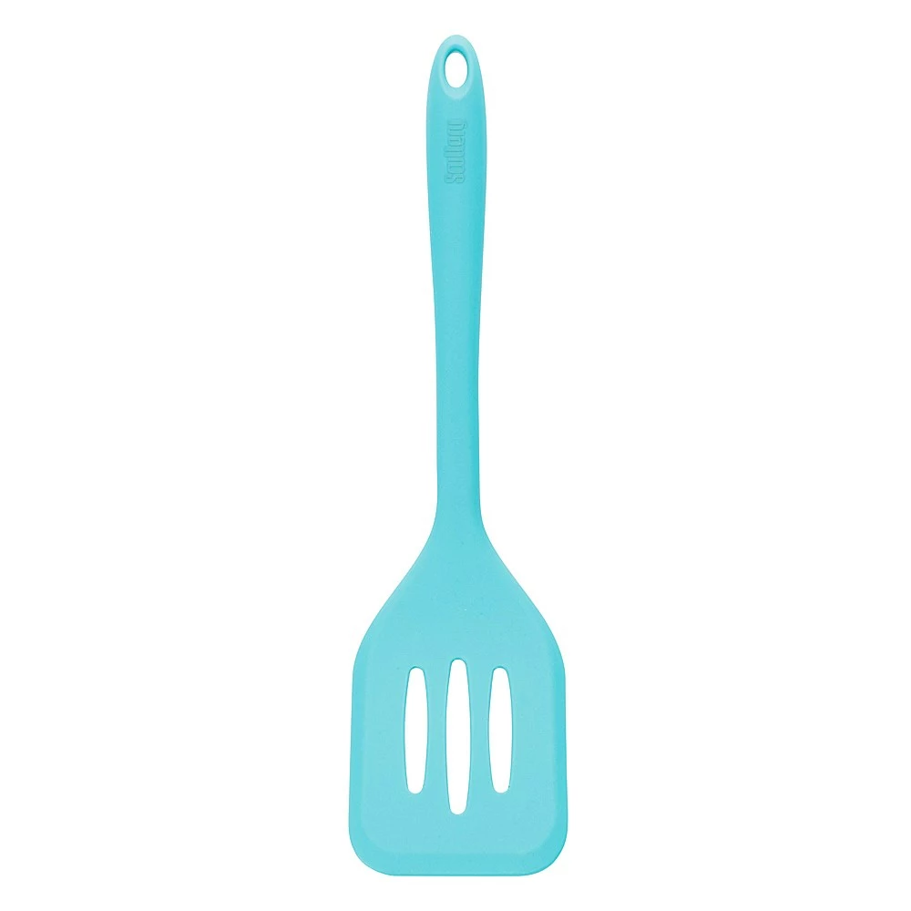 Scullery Kolori Silicone Slotted Turner 31cm Teal 3 Scullery Kolori Silicone Slotted Turner 31cm Teal
