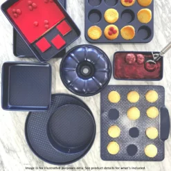 Bakers Delight Cuisson Carbon Steel Non Stick Cookie Sheet Baking Tray 39cm Navy -Cookware Shop HIM 1034185 2