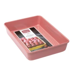 Bakers Delight Cuisson Carbon Steel Non Stick Rectangle Baking Pan 33cm Rose