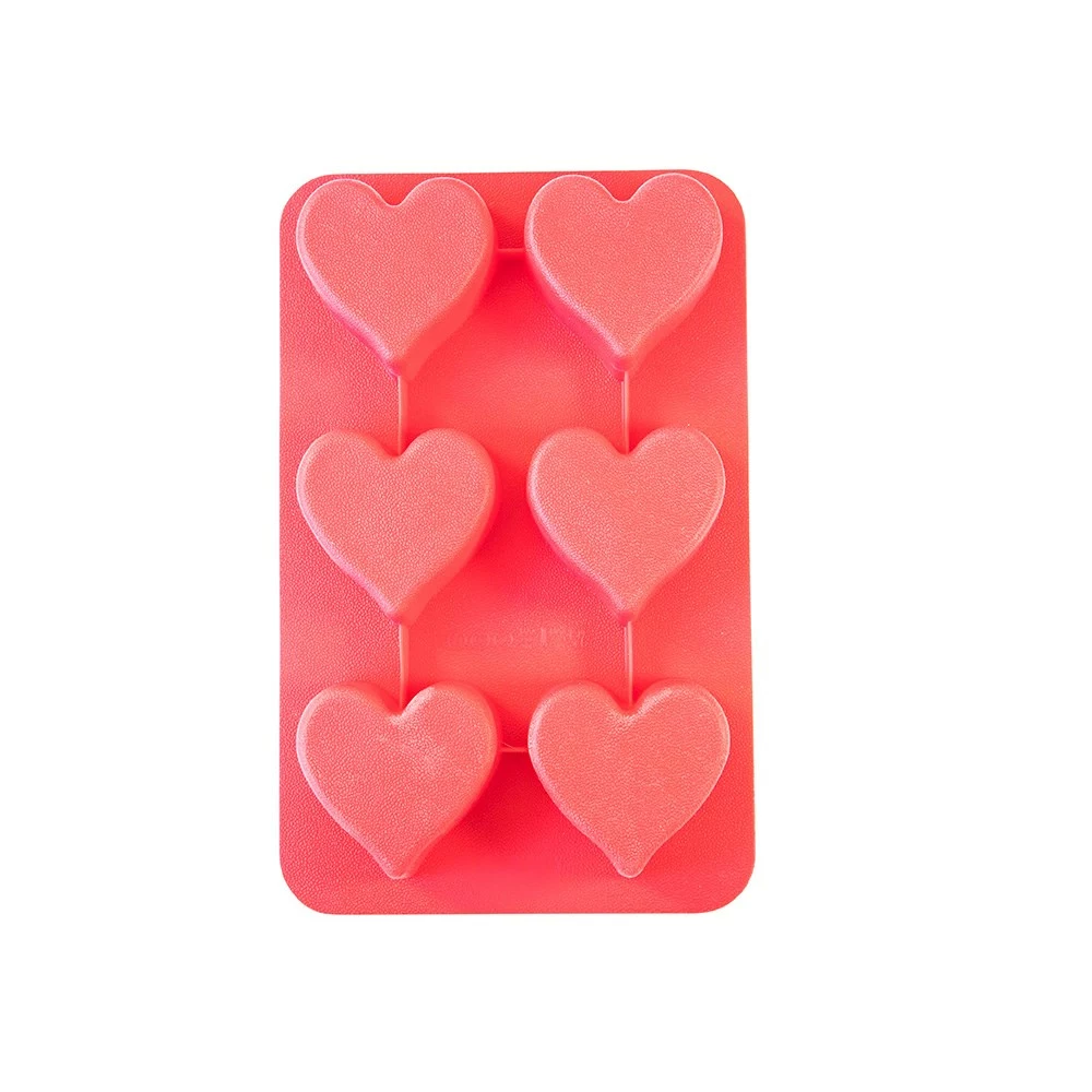 Soffritto Professional Bake Novelty Silicone 6 Cup Cake Pan Heart 3 Soffritto Professional Bake Novelty Silicone 6 Cup Cake Pan Heart