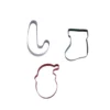 Soffritto Professional Bake 3 Piece Christmas Cookie Cutter Set