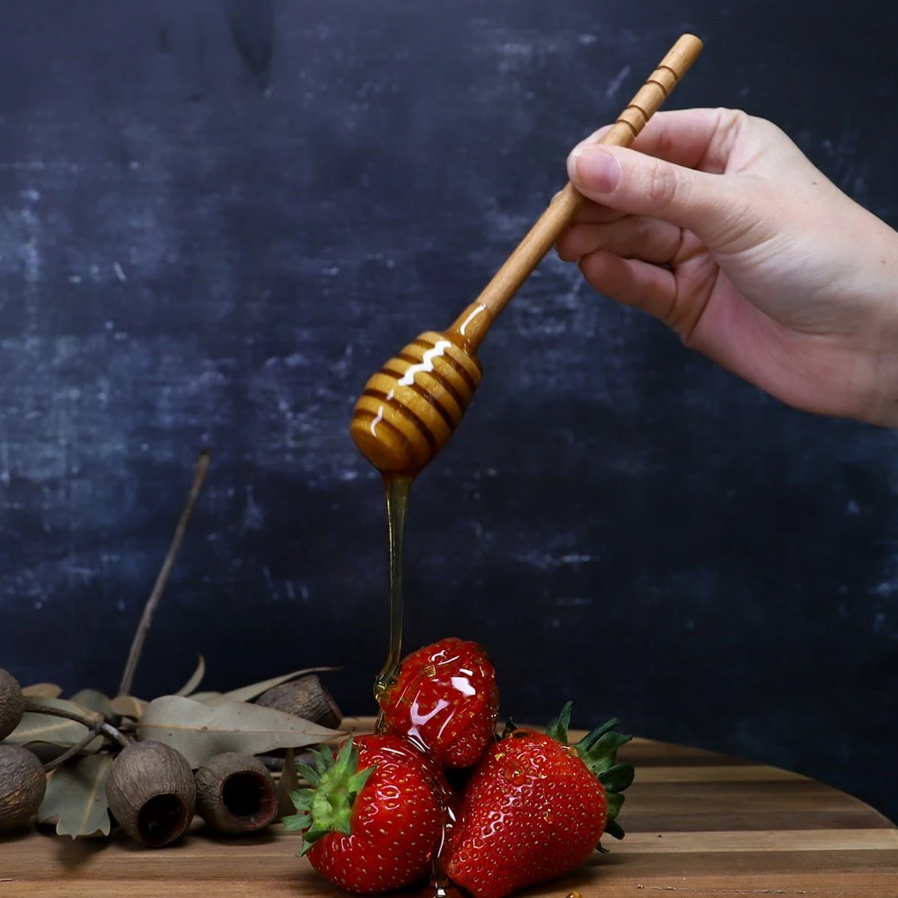 Soffritto Beech Wood Honey Dipper 5 Soffritto Beech Wood Honey Dipper - Image 3