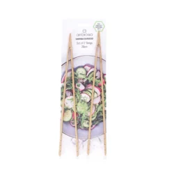 Ambrosia Karira Bamboo Tongs 26cm Set Of 2