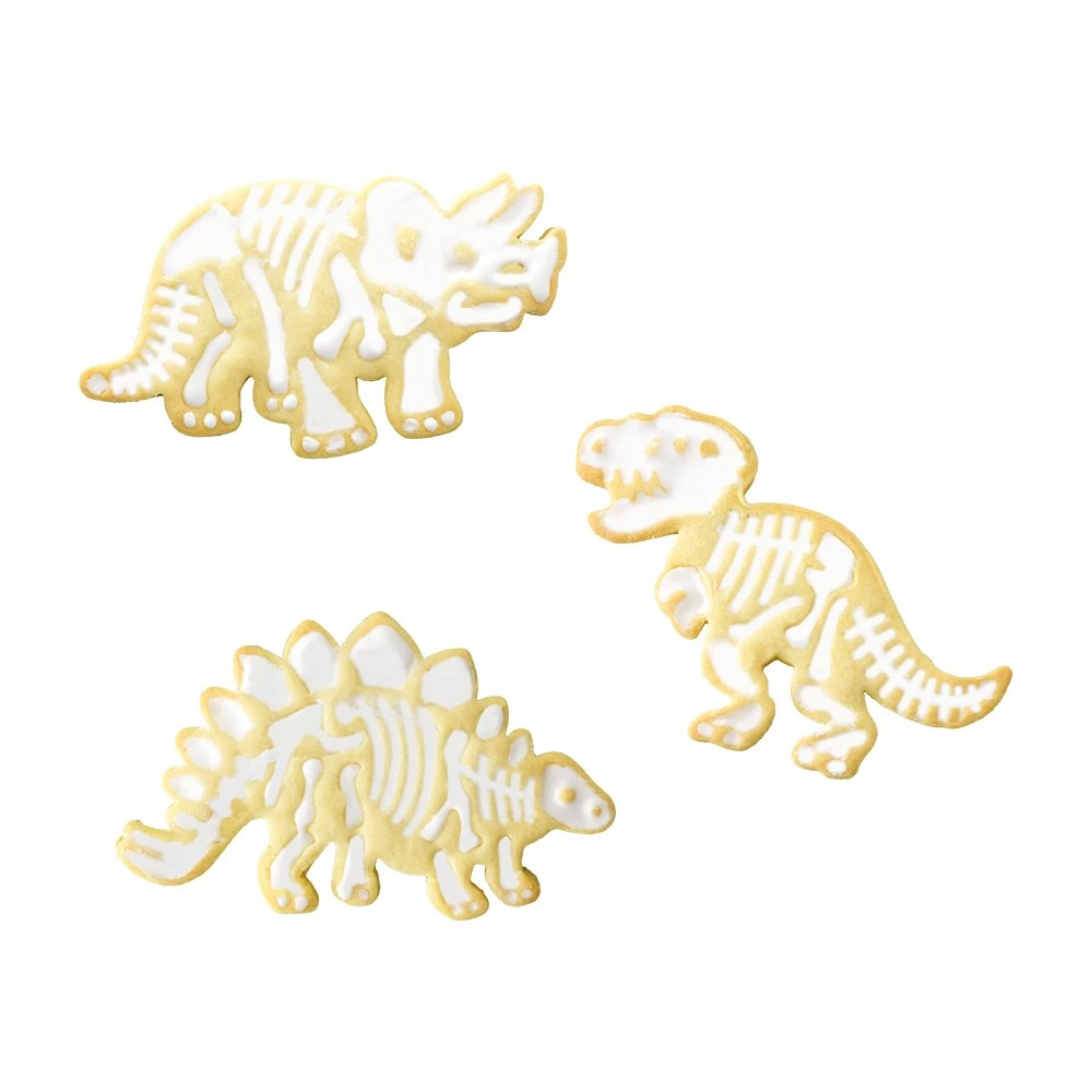 Soffritto Professional Bake 6 Piece Cookie Stamp & Cutter Set Dinosaur 4 Soffritto Professional Bake 6 Piece Cookie Stamp & Cutter Set Dinosaur - Image 2