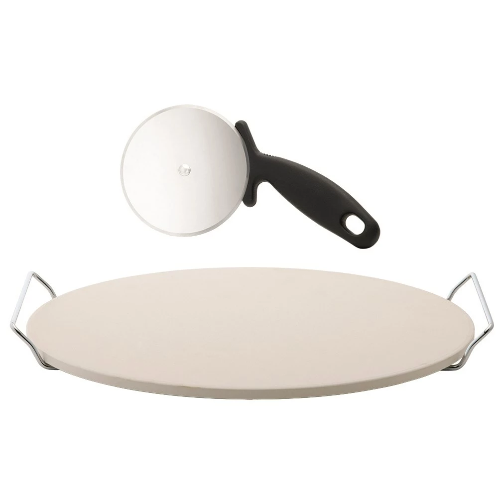 Soffritto Professional Flameproof 3 Piece Pizza Stone Set 3 Soffritto Professional Flameproof 3 Piece Pizza Stone Set