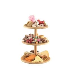 Ambrosia Karira 3 Tier Bamboo Cake Stand -Cookware Shop HIM 1038197 3