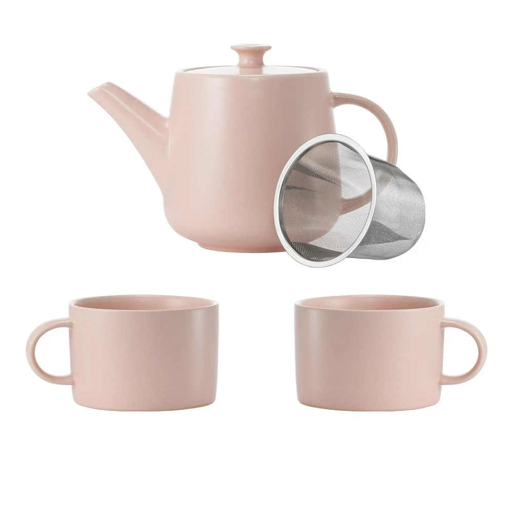 Ambrosia Luka Teapot Set 1L Rose 3 Ambrosia Luka Teapot Set 1L Rose