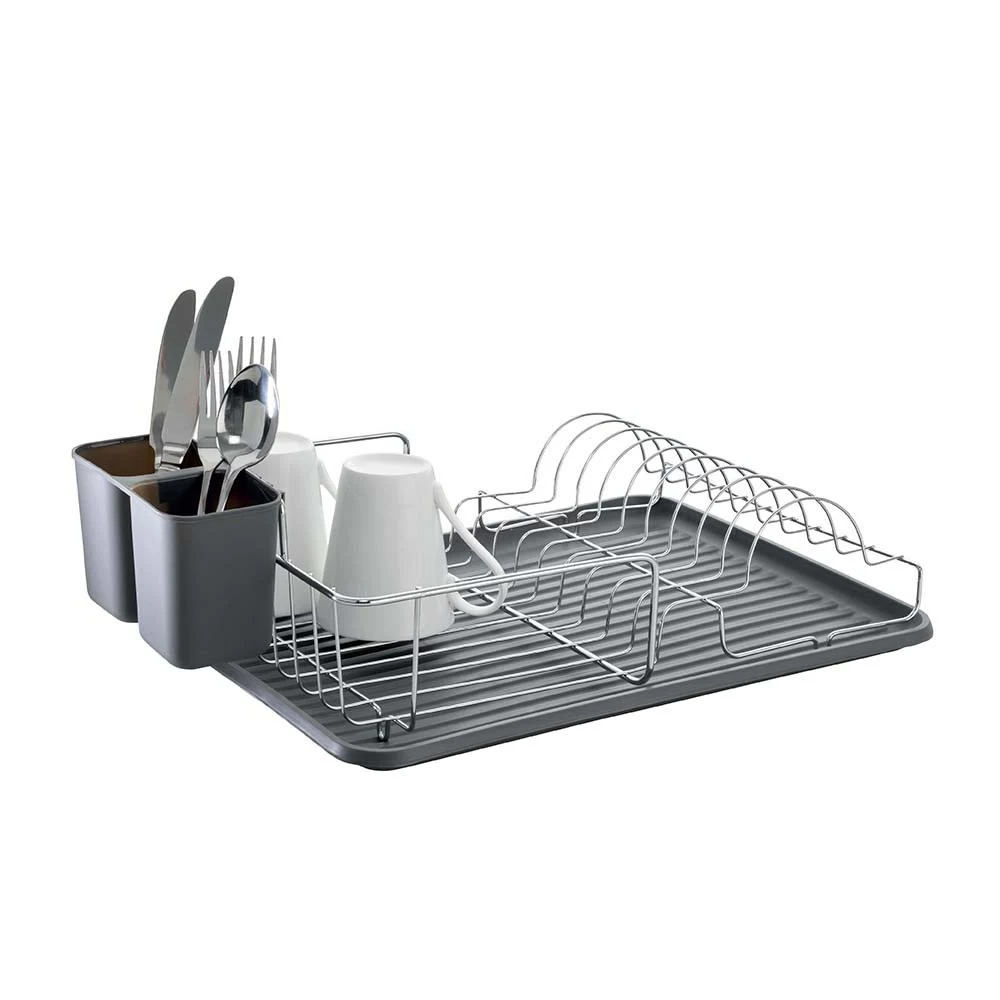 Scullery Pura II Low Dish Rack & Mat Grey 3 Scullery Pura II Low Dish Rack & Mat Grey