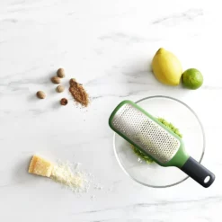 Joseph Joseph GripGrater Paddle Grater With Bowl Grip Fine Green 10 Joseph Joseph GripGrater Paddle Grater With Bowl Grip Fine Green -Cookware Shop JOS 20170 4