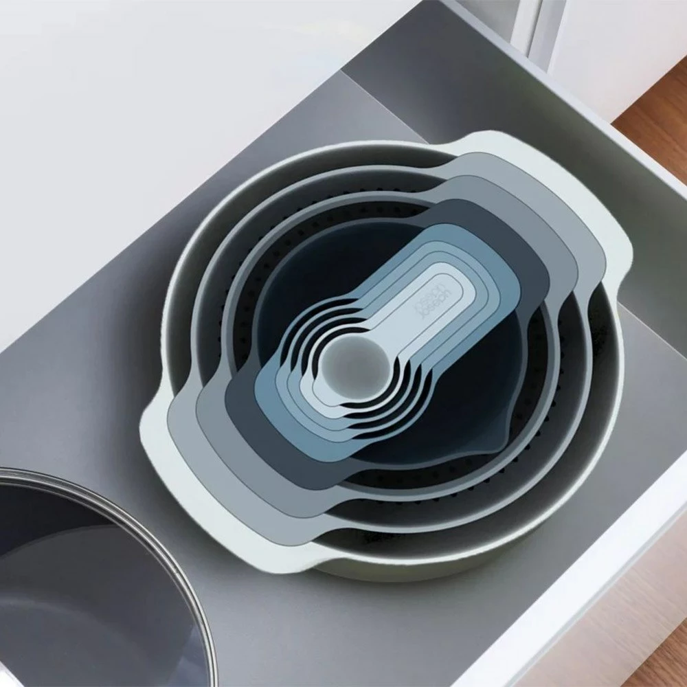 Joseph Joseph Editions Nest Plus 9 Piece Food Preparation Set Sky Blue 6 Joseph Joseph Editions Nest Plus 9 Piece Food Preparation Set Sky Blue - Image 4