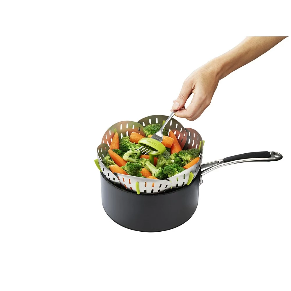 Joseph Joseph Bloom Stainless Steel Folding Steamer Basket 4 Joseph Joseph Bloom Stainless Steel Folding Steamer Basket - Image 2