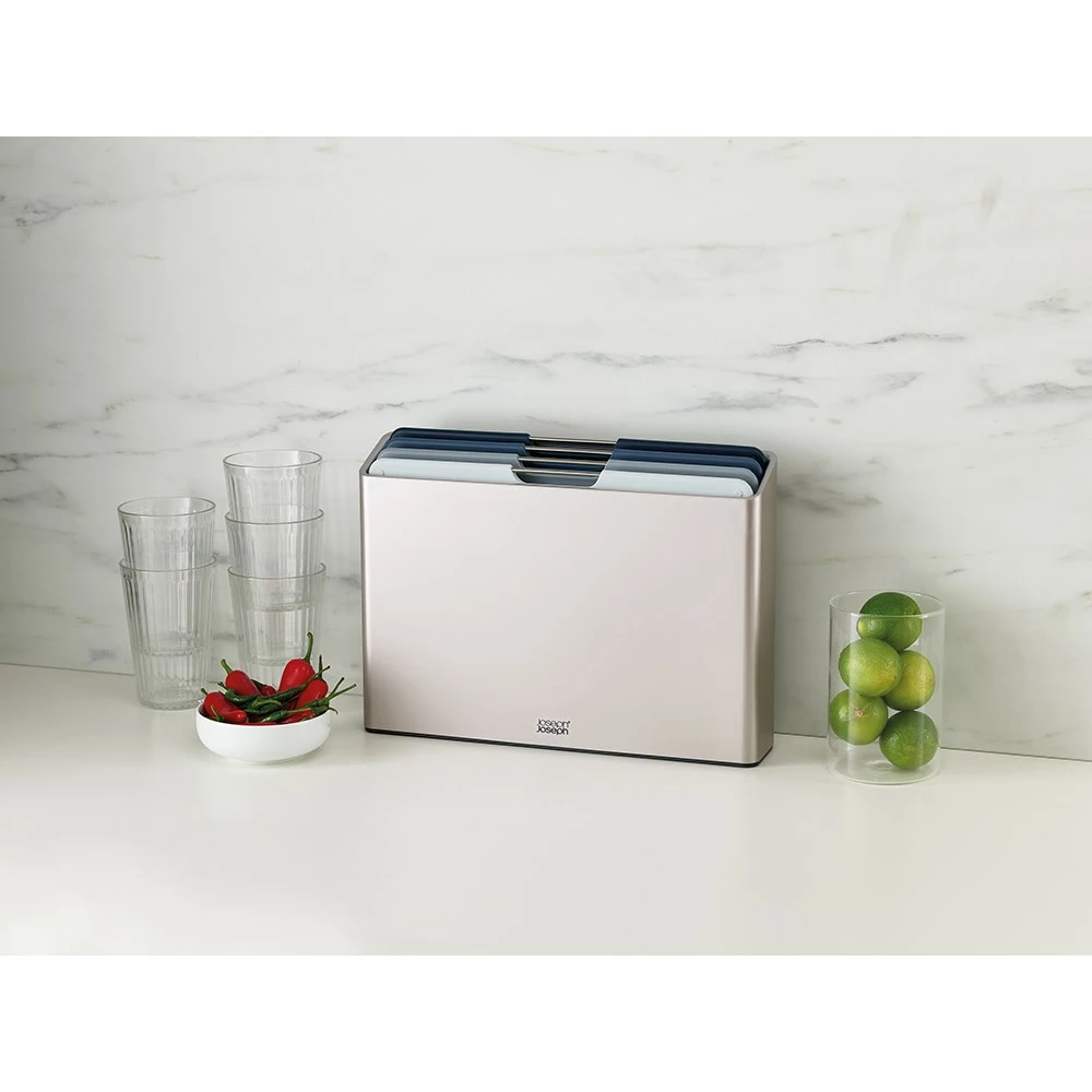 Joseph Joseph Folio 4 Piece Chopping Board Set Sky 5 Joseph Joseph Folio 4 Piece Chopping Board Set Sky - Image 3