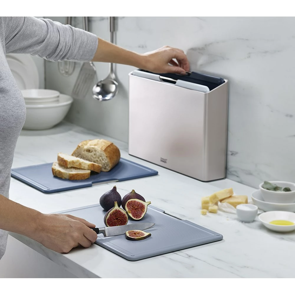 Joseph Joseph Folio 4 Piece Chopping Board Set Sky 7 Joseph Joseph Folio 4 Piece Chopping Board Set Sky - Image 5