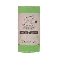 Eco Basics 20 Piece Biodegradable Garbage Bags Set Small 12L