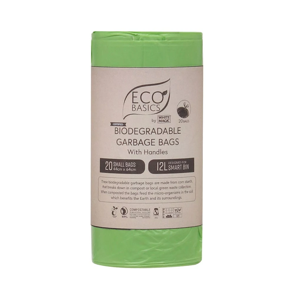 Eco Basics 20 Piece Biodegradable Garbage Bags Set Small 12L 3 Eco Basics 20 Piece Biodegradable Garbage Bags Set Small 12L