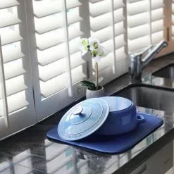 White Magic Eco Cloth Dish Drying Mat Denim Blue -Cookware Shop JTY WMMFDMD 3