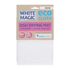 White Magic Eco Cloth Dish Drying Mat Snow White