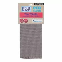 White Magic Eco Cloth Tea Towel Single Pack Charcoal Grey 6 White Magic Eco Cloth Tea Towel Single Pack Charcoal Grey -Cookware Shop JTY WMMFTTSCH 2