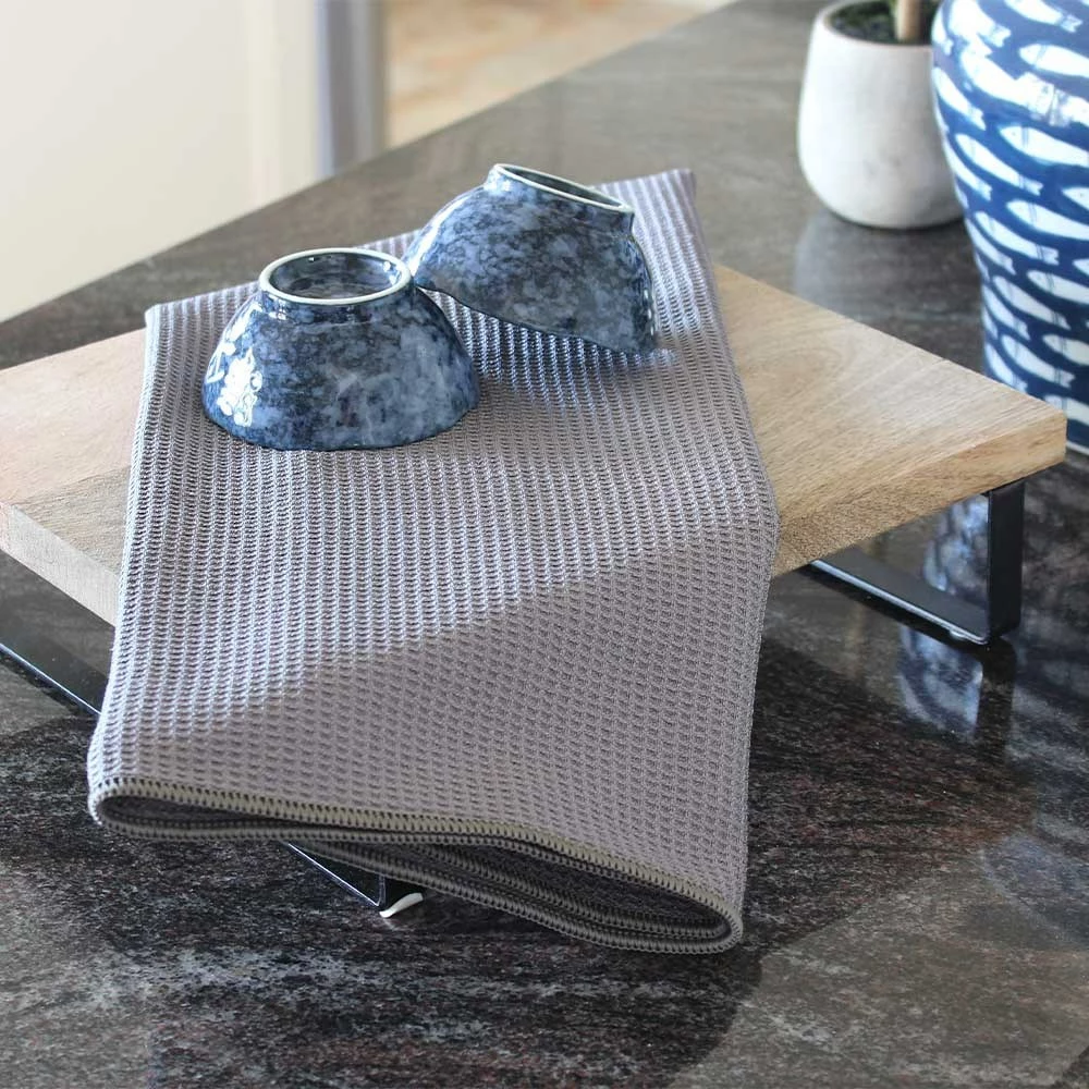 White Magic Eco Cloth Tea Towel Single Pack Charcoal Grey 5 White Magic Eco Cloth Tea Towel Single Pack Charcoal Grey - Image 3